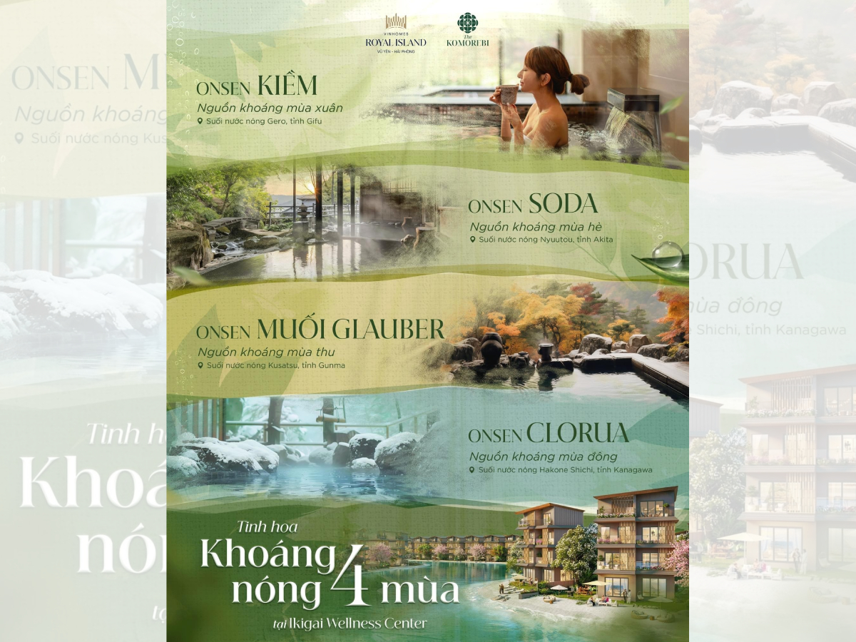 Tinh hoa khoáng nóng 4 mùa