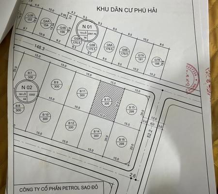 Đất 300m2 khu đô thị Sao Đỏ, Dương Kinh gần trường Deway