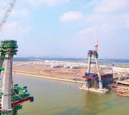 Cập nhật tiến độ cầu Hoàng Gia VRI